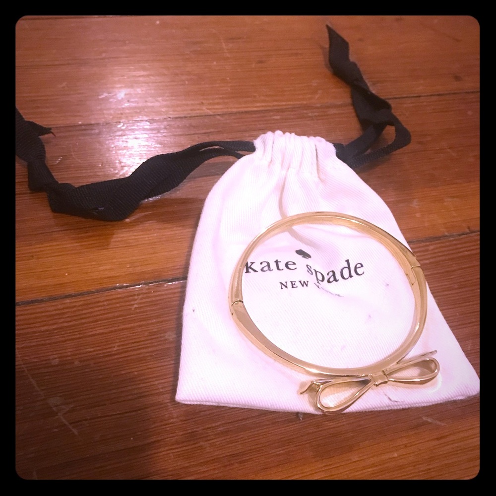 Kate Spade gold bow bracelet